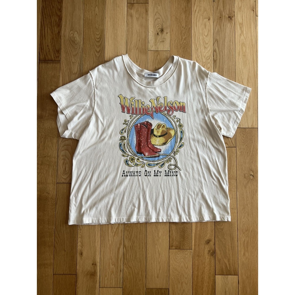 Daydreamer Revolve Willie Nelson Short Sleeve T-Shirt Cotton USA Made Size XL
